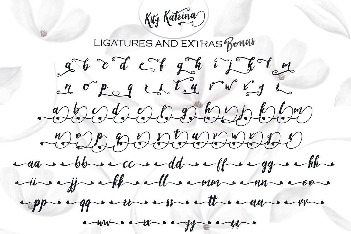 Kity Katrina Script Font, a Script Font by Design Dukkan (Photo 13 of 14)
