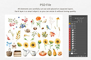 COSY AUTUMN - Watercolor collection, a Seasonal Illustration by Navenzeles (Thumbnail 12 of 14)