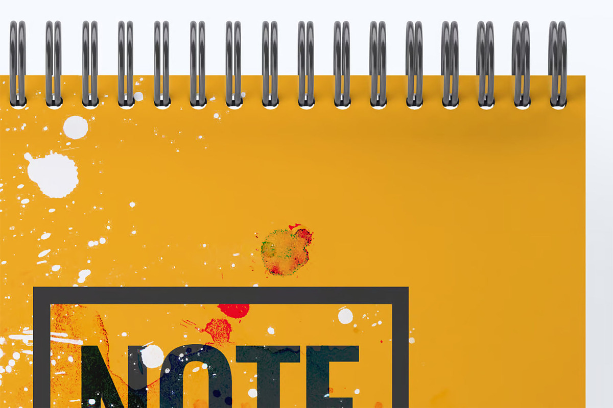 Spiral Sketchbook Mock-Up, a Product Mockup by DesignRushMarket (Photo 4 of 7)