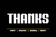 Shirtim Varsity - Sporty Font, a Sans Serif Font by Iqsiart Studio (Thumbnail 7 of 7)