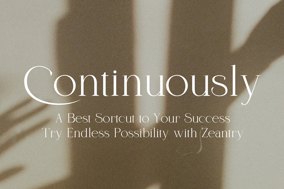 Zeantry a Modern & Elegant Serif, a Serif Font by Lettertype Studio (Photo 4 of 12)