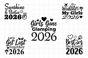 Girls Trip 2026 SVG Bundle, a Graphic by M9 Design (Thumbnail 4 of 14)