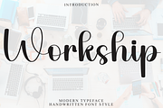 Workship, a Handwritten Font by InermediaSTUDIO (Thumbnail 1 of 8)