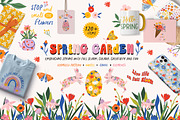 Spring Garden Pattern & Illustration, an Illustration by Essentially Nomadic (Thumbnail 1 of 12)