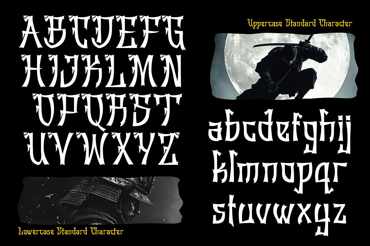 Tatsukaze - Japanese Font, a Font by madeDeduk (Photo 3 of 9)