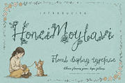 HoneiMoylavi, Delicate Floral Script, a Script Font by HypeWorksCo (Thumbnail 1 of 19)