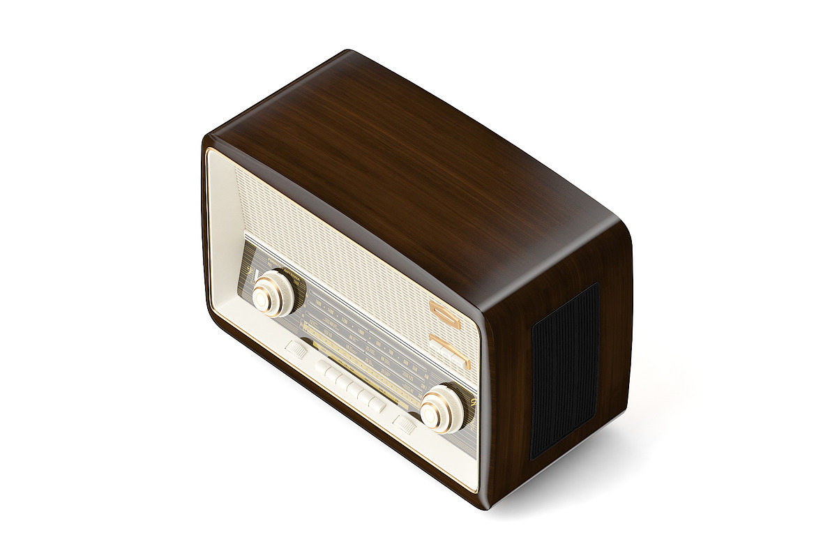 Antique Radio, an Object 3D Model by CGAxis (Photo 5 of 6)