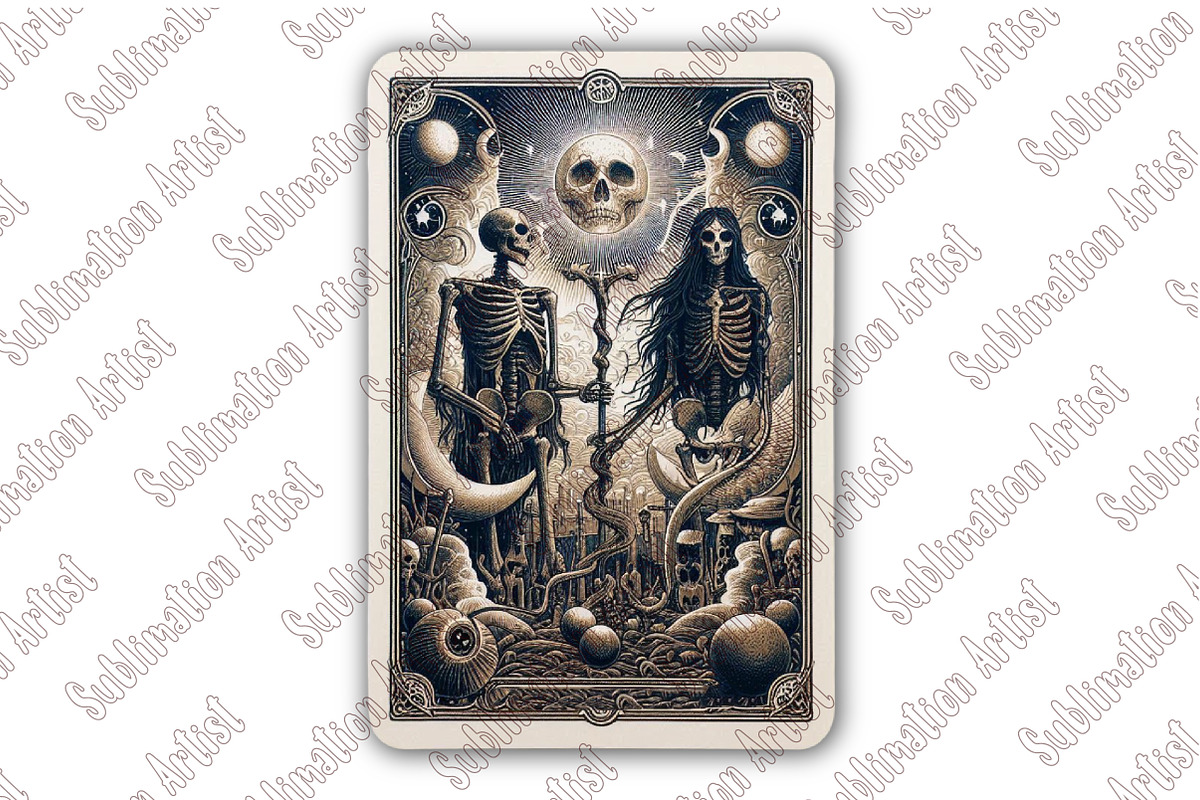 Halloween Tarot Card PNG Files, an Illustration by Sublimation Artist (Photo 2 of 3)