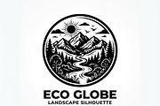 60 Eco Globe Landscape Silhouette, a Technology Illustration by Amazin_art (Thumbnail 42 of 44)