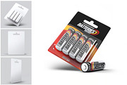 Battery Blister Pack Mock-Up, a Product Mockup by DesignRushMarket (Thumbnail 5 of 9)
