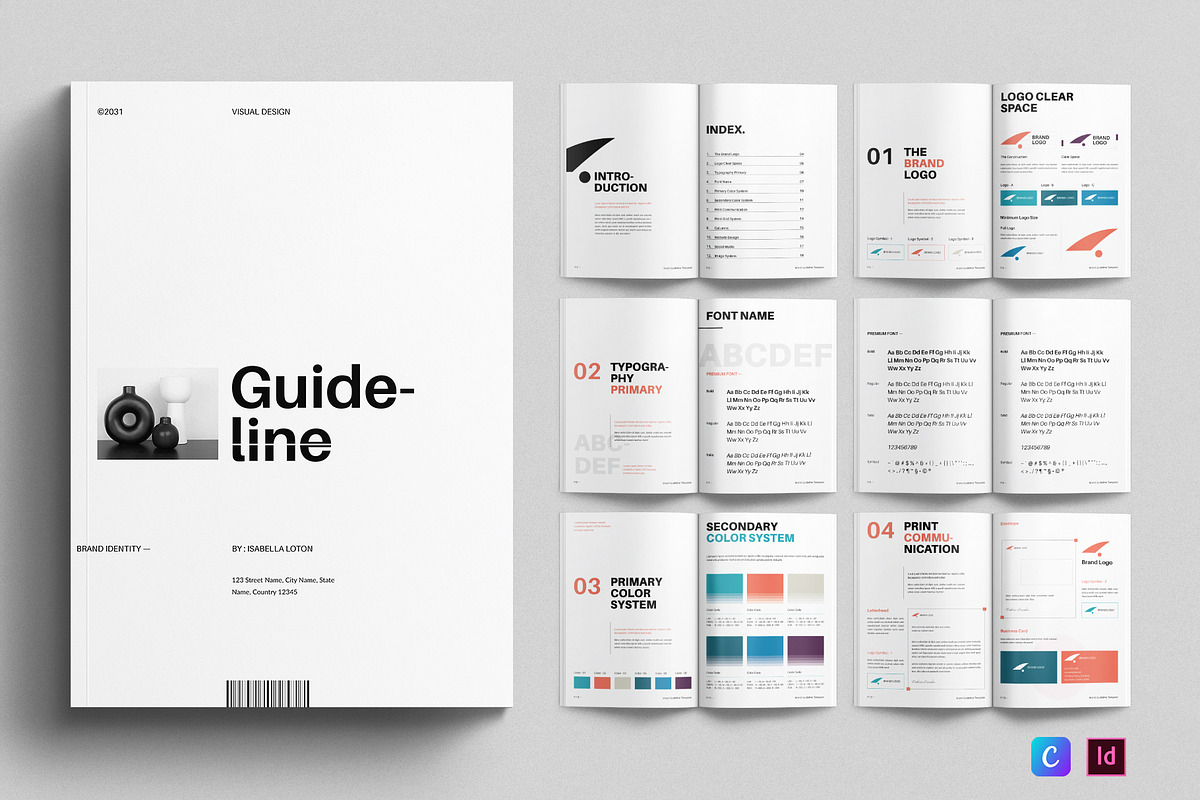 Brand Guidelines Template, a Brochure Template by E-Type (Photo 1 of 8)