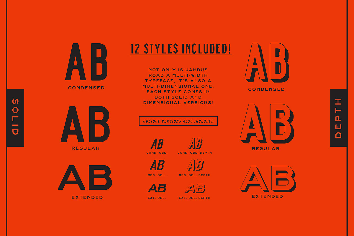Jandus Road - A Highway Display Font preview 4