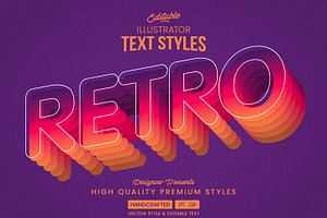 Retro Text Style