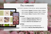 The Romantic Social Media Bundle, a Social Media Template by The Flossy Finch (Thumbnail 2 of 22)