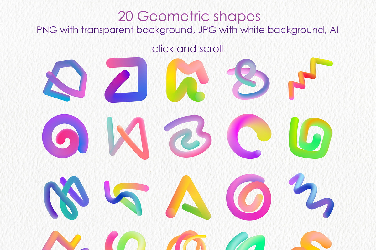 Grainy Gradient Backgrounds & Shapes, an Object Graphic by ArtIrisArt (Photo 4 of 15)