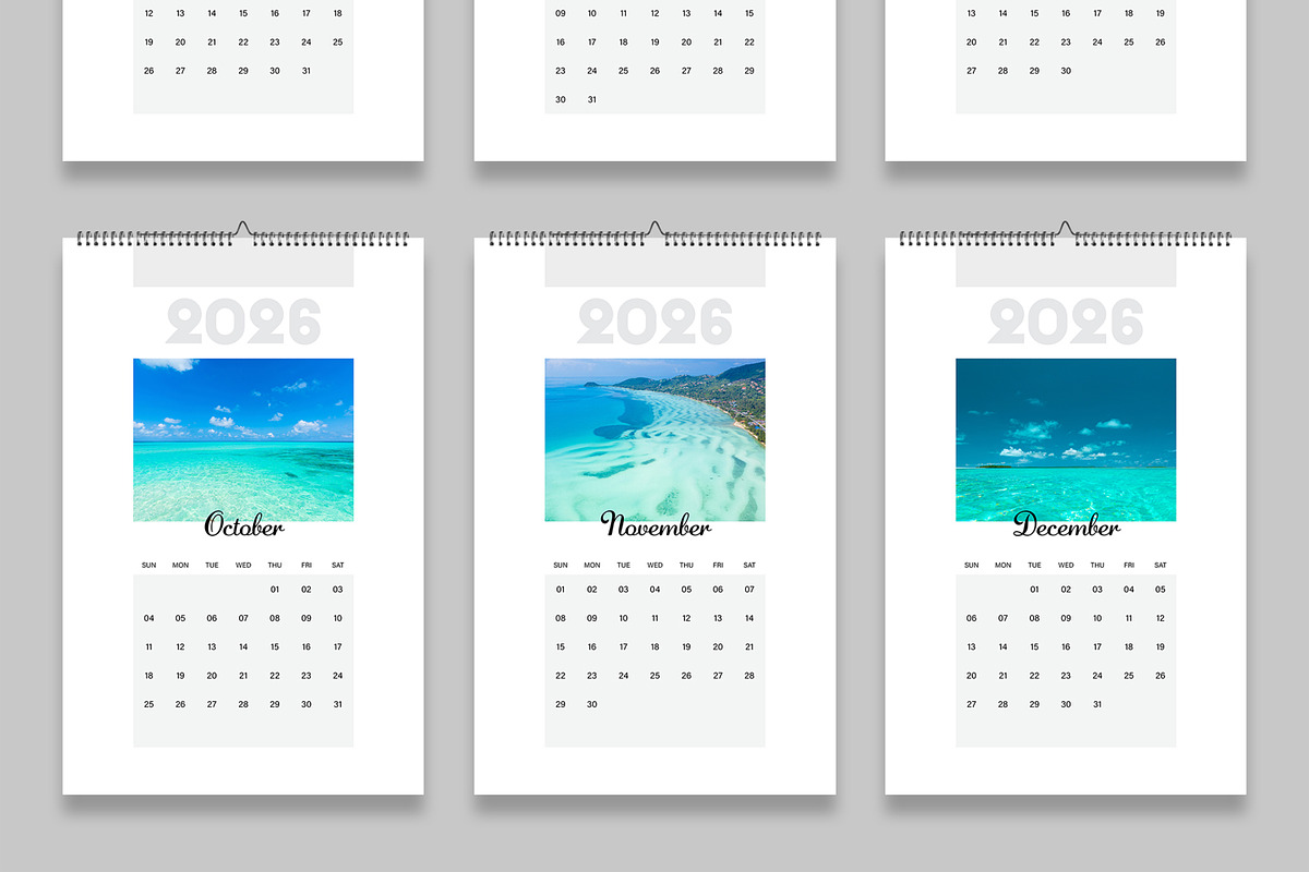 Minimal Wall Calendar 2026 Template preview 5