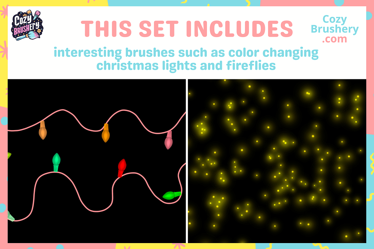 Procreate Firework Brushes, a Brushes & More by Cozy Brushery (Photo 4 of 8)