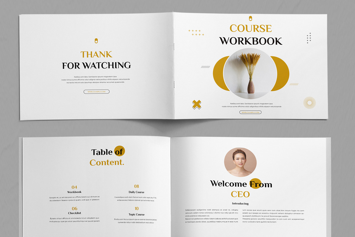 Course Workbook Layout, a Brochure Template by ContestDesign (Photo 2 of 5)