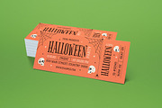 Halloween Party Ticket, a Card Template by graphicook (Thumbnail 2 of 3)