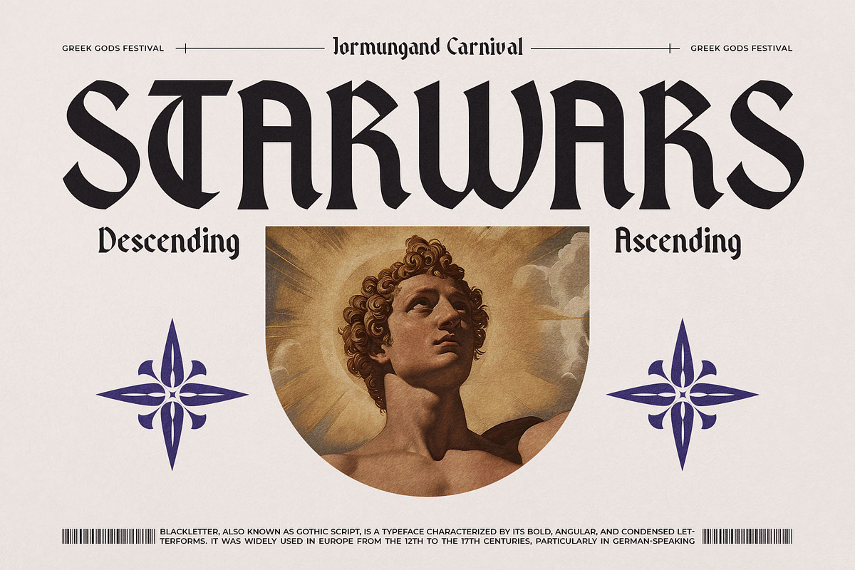 Dreamhour Typeface, a Blackletter Font by alit design (Photo 20 of 20)
