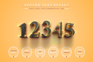 Yellow Summer - Editable Text Effect