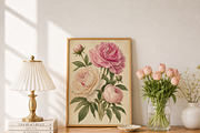 Vintage Peony Wall Art, a Decorative Illustration by elfy creative (Thumbnail 2 of 5)