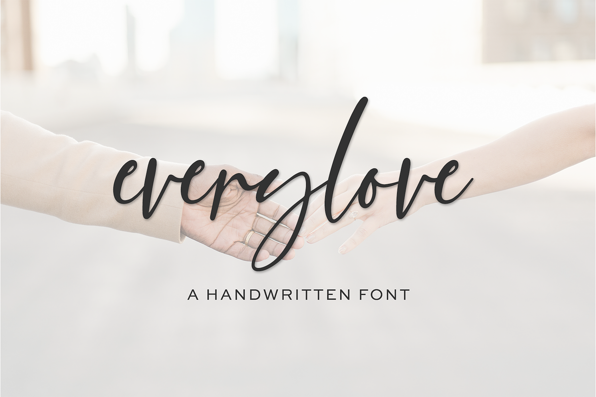 Everylove Script, a Script Font by Beck McCormick (Photo 1 of 10)