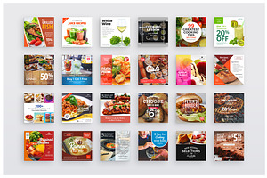 24 Instagram Food Banners Vol.1