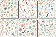 Whimsical Pastel Stars and Moons, an Illustration by DreamCafeArt (Thumbnail 4 of 5)