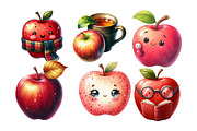 Watercolor Autumn Apple Clipart, an Illustration by Daily.Designs (Thumbnail 5 of 5)