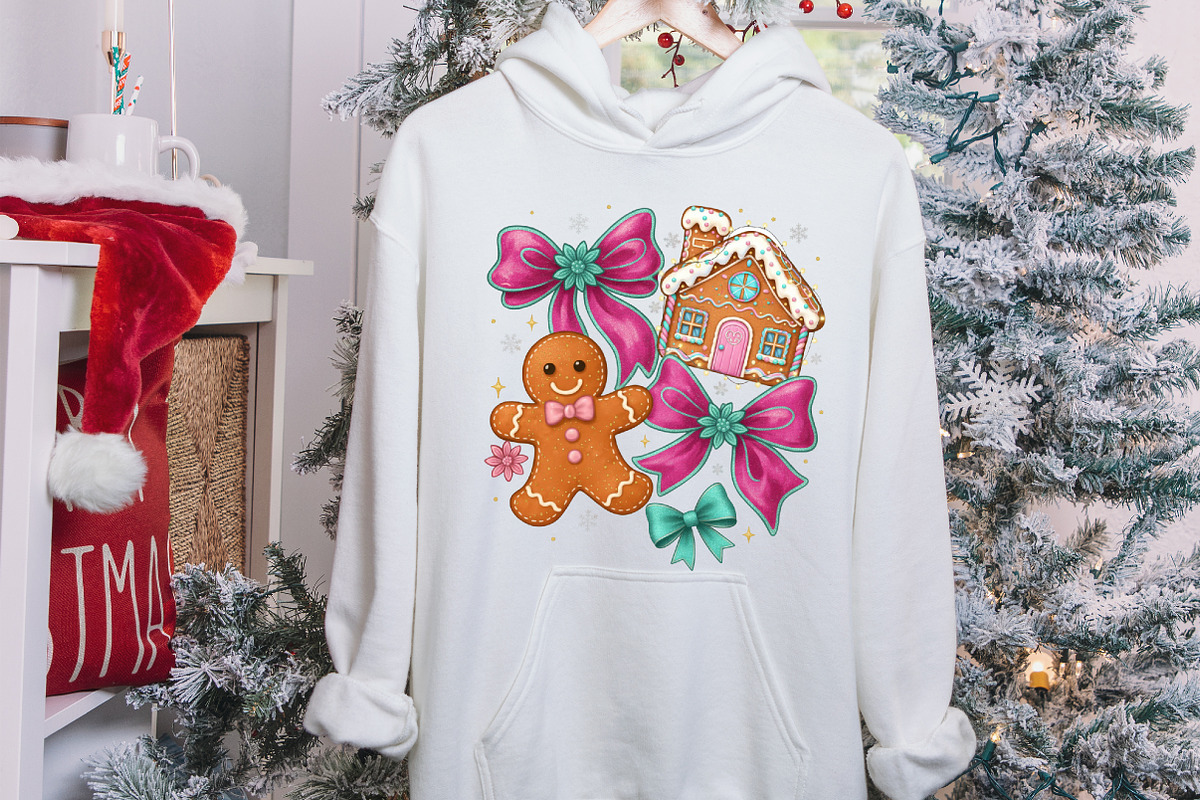 Gingerbread Coquette Christmas PNG, an Illustration by designcity5 (Photo 3 of 8)