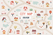 City map creator - 130+ elements, an Illustration by Moonberry_Studio (Thumbnail 1 of 15)