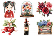 Sweet Valentine Clipart, an Illustration by Daily.Designs (Thumbnail 6 of 8)