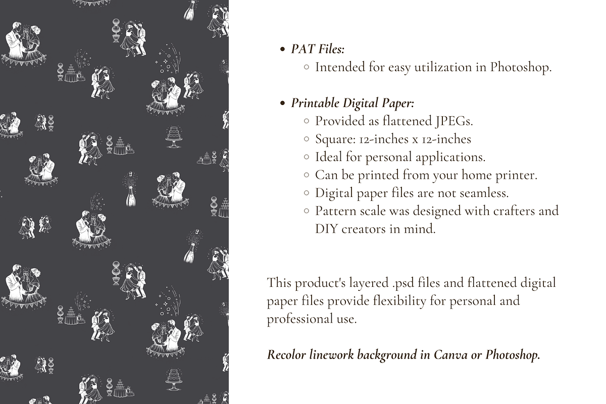 Party Toile de Jouy Seamless Pattern, a Background Graphic by Hughes Studio (Photo 7 of 8)