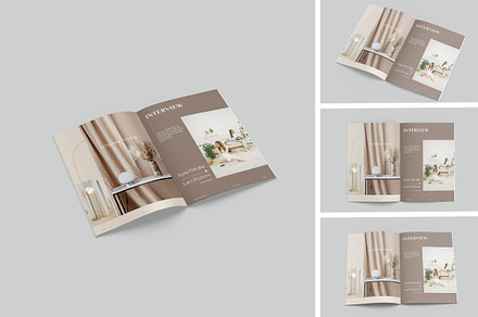 Realistic magazine mockup