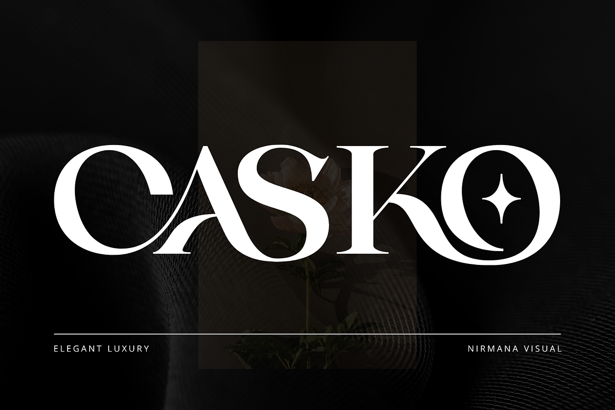 Modern Logo Font - Casko Luxury, a Serif Font by Nirmana Visual (Photo 1 of 9)