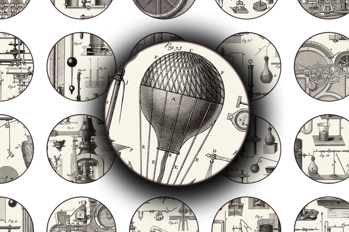 Collage Sheet - Vintage Science, a Print Template by Kseniya-Omega (Photo 1 of 3)