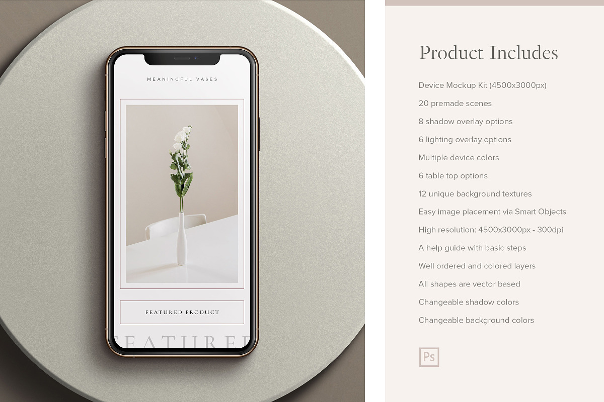 Device Mockup Kit, an iPhone Mockup by Ruben Stom (Photo 3 of 30)