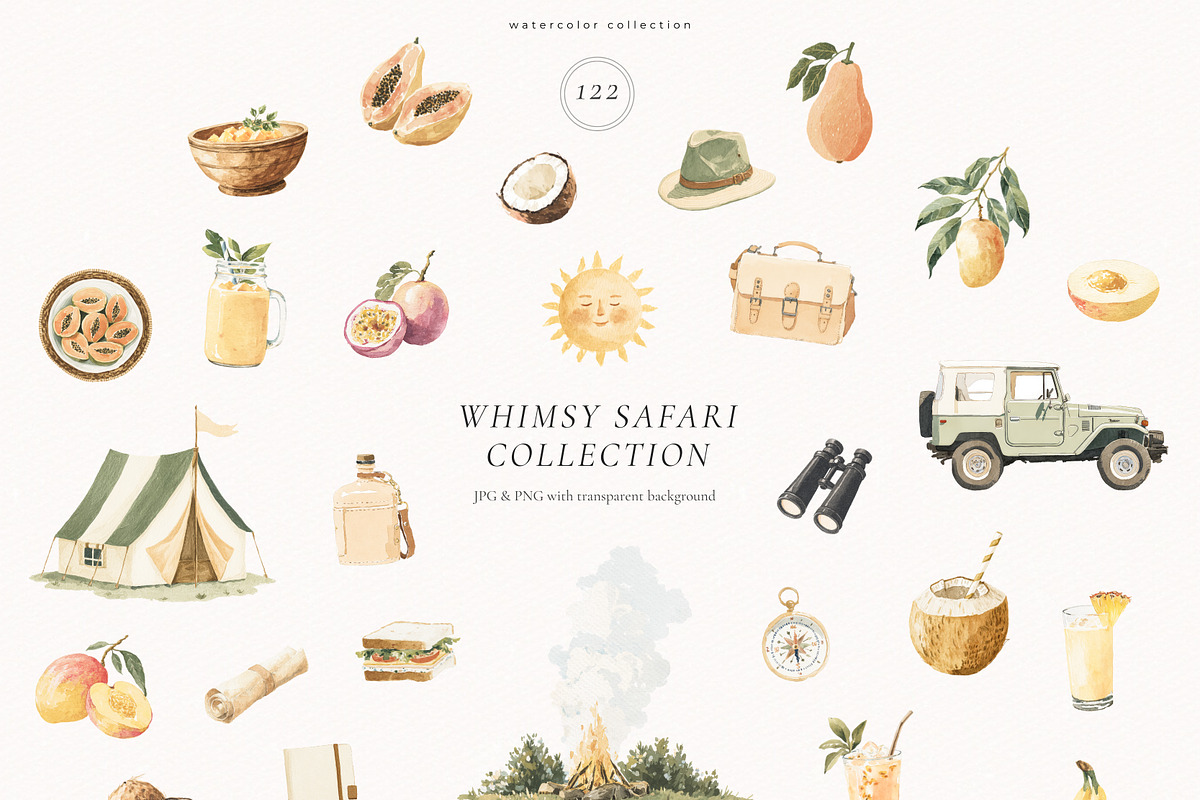 Whimsy Safari Collection, an Animal Illustration by PeDe Designs (Photo 7 of 9)