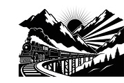 train transport silhouettes, an Illustration by Amazin_art (Thumbnail 31 of 31)