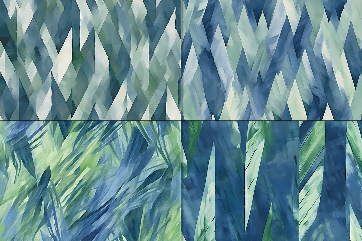 20 Seamless Oil Painting Patterns, a Pattern Graphic by Nordic Design (Photo 7 of 9)