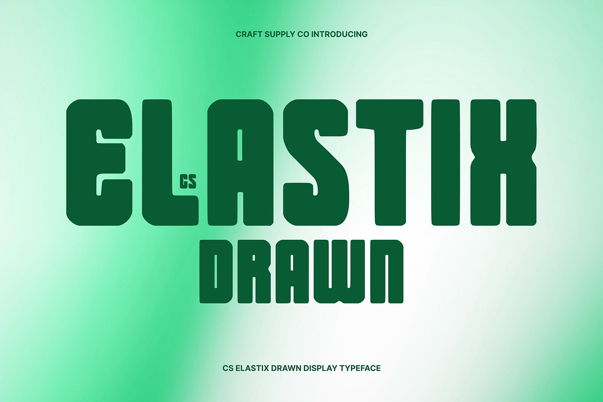 CS Elastix Drawn, a Sans Serif Font by Craft Supply Co. (Photo 1 of 8)