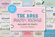 The 2022 Font Bundle - 32 Fonts, a Font by Lollipop Hand Drawn (Thumbnail 1 of 35)