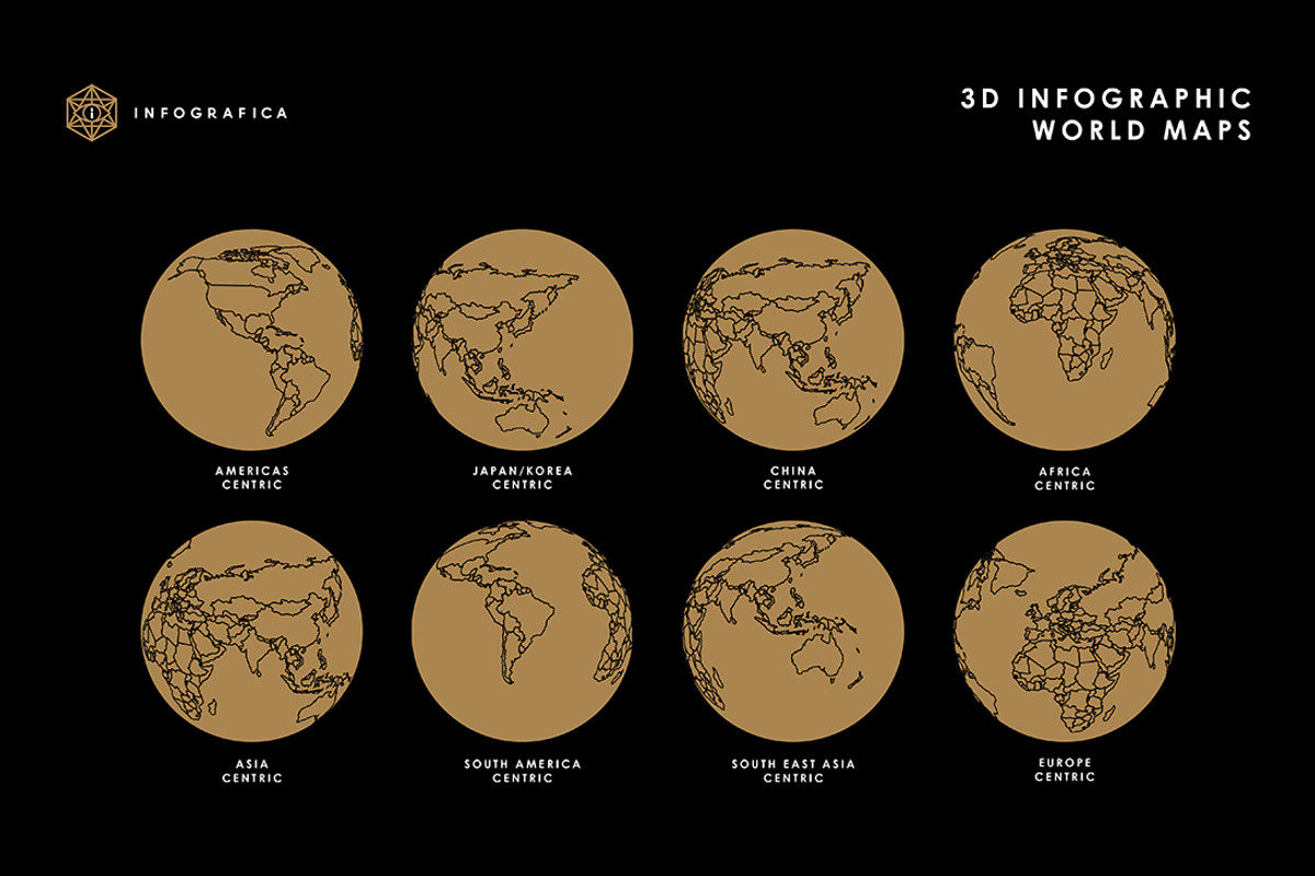 Infografica 3D Infographic World Map, an Object Graphic by Infografica (Photo 2 of 4)