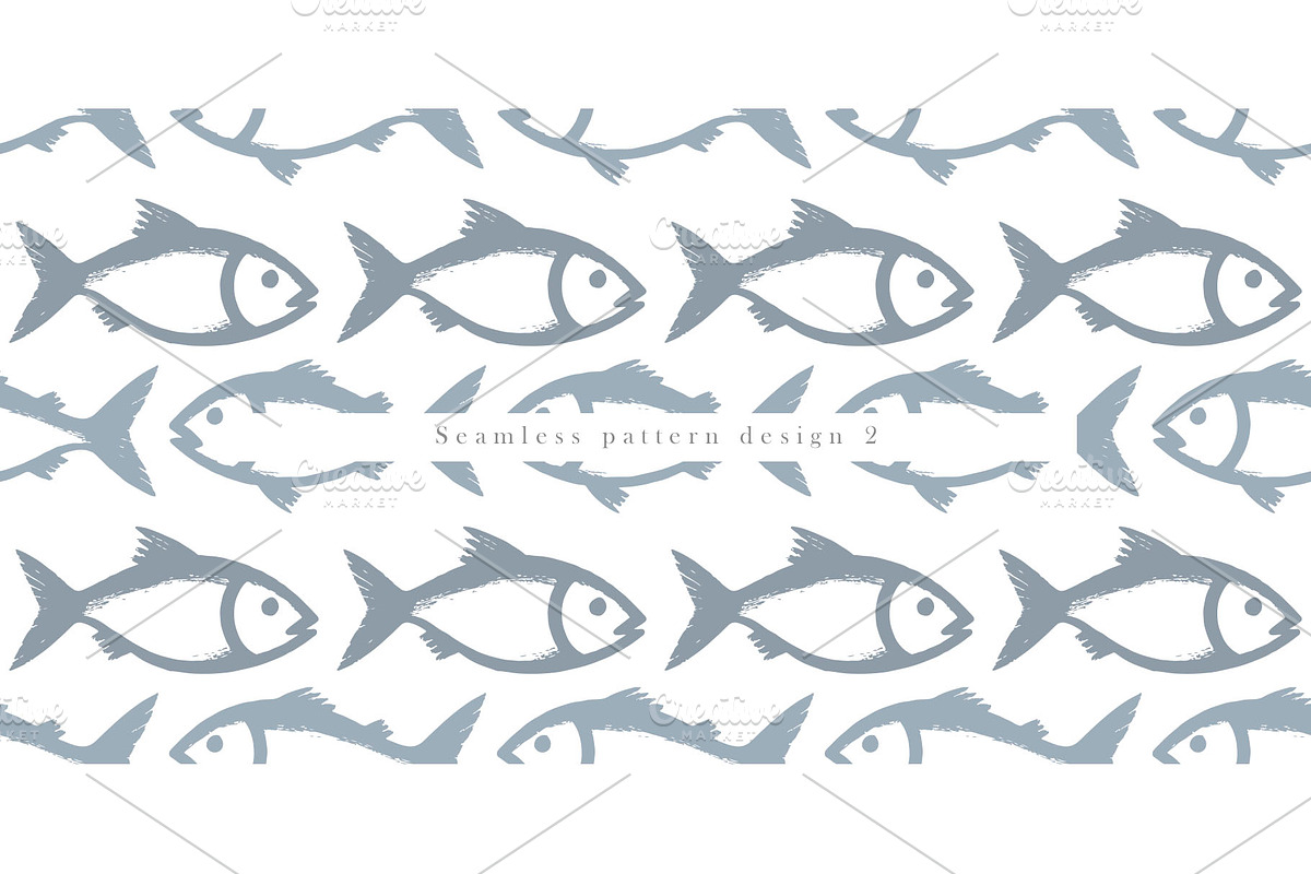 Aquatic Design Patterns, a Pattern Graphic by Nadezda (Photo 3 of 5)