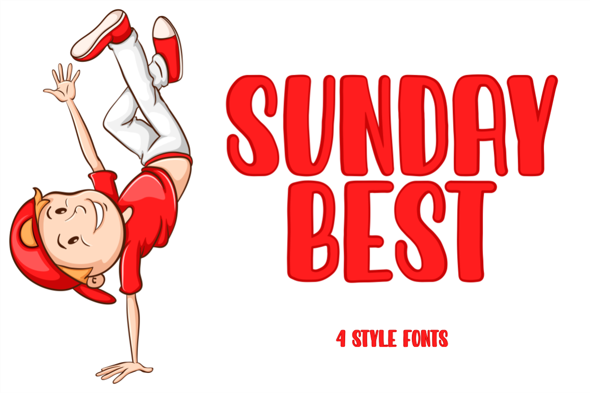 Sunday Best - 4 Style Fonts, a Script Font by NJ Studio (Photo 1 of 19)