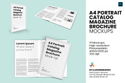 A4 Portrait Magazine Brochure Mockup, a Books & Magazine Mockup by Illusiongraphic (Thumbnail 1 of 28)