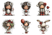 Whimsical easter fairy clipart, an Illustration by CreationArt (Thumbnail 5 of 7)
