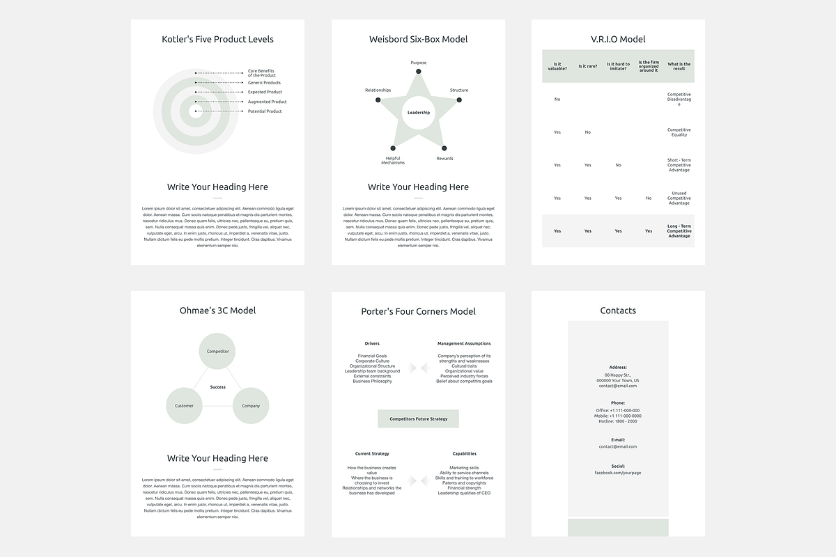 A4 Business Strategy Google Slides, a Presentation Template by JetzTemplates (Photo 8 of 8)