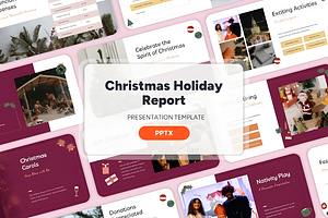 Christmas Holiday Report - PPT Templ, a Presentation Template by Ink Gallery